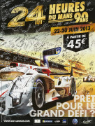 24 Heures du Mans 2013  Affiche officielle signée par l'ensemble des pilotes-sans réserve-no reserve