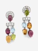 BULGARI  Paire de pendants d'oreilles "Allegra"