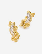 Paire de clips d'oreilles grenouille