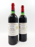 2 bouteilles CHÂTEAU CHEVAL BLANC 1981 1er GCC (A) Saint Emilion (1 légèrement bas