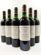 12 bouteilles CHÂTEAU CHEVAL BLANC 1985 1er GCC (A) Saint Emilion (6 légèrement bas