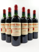 12 bouteilles CHÂTEAU FIGEAC 1982 1er GCC (B) Saint Emilion (4 légèrement bas