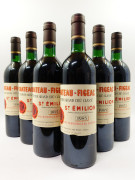 12 bouteilles CHÂTEAU FIGEAC 1985 1er GCC (B) Saint Emilion (3 base goulot