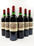 6 bouteilles CHÂTEAU LAFITE ROTHSCHILD 1982 1er GC Pauillac (légèrement bas