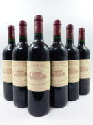 6 bouteilles PAVILLON ROUGE DU CH MARGAUX 1999 Margaux (étiquettes fanées