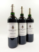 12 bouteilles RESERVE DE LA COMTESSE 2009 Pauillac (2x6) Caisse bois d'origine dont 1 léger cassée