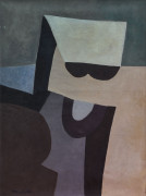 Mohamed HAMIDI Né en 1941 Composition, 1966 Huile sur toile