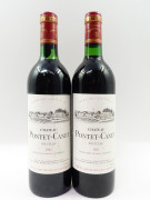 2 bouteilles CHÂTEAU PONTET CANET 1982 5è GC Pauillac (1 base goulot