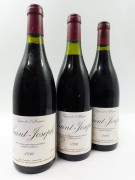 3 bouteilles SAINT JOSEPH 1996 Vignes de l'Hospice