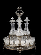 CABARET À LIQUEUR EN ARGENT Orfèvre Pierre-Jacques Meurice Paris, 1819-1838