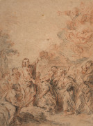 Charles de LA FOSSE Paris, 1636 - 1716 La remise des clés à saint Pierre Trois crayons