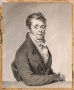 Jean-Jacques KARPFF, dit CASIMIR Colmar, 1770 - Versailles, 1829 Portrait d'homme et Portrait de femme Paire de miniatures à l'encre.