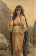 Alexandre CABANEL Montpellier, 1823 - Paris, 1889 La fille de Jephté Huile sur toile (Toile d'origine)