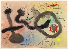 Joan MIRO 1893 - 1983 Sans titre, 2 juillet 1962 Aquarelle, gouache, lavis d'encre et encre sur papier