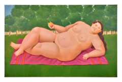 Fernando BOTERO 1932 - 2023 Eva - 2017 Huile sur toile