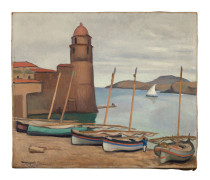 ¤ Albert MARQUET 1875 - 1947 Le phare de Collioure - 1912 Huile sur toile