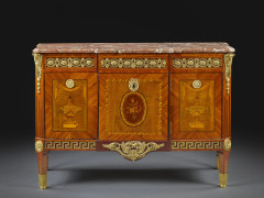 COMMODE À VANTAUX D'ÉPOQUE LOUIS XVI