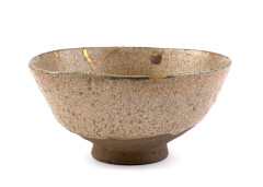 BOL À THÉ CHAWAN EN GRÈS KARATSU, Japon, époque Edo, (1603-1868)