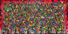 JONONE (John Andrew Perello dit) Né en 1963 Blood Diamonds - 2013 Acrylique sur toile