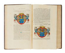 LE LABOUREUR Les Tombeaux des personnes illustres. Avec leurs éloges, généalogies, armes & devises.  Paris, Jean Le Bouc, 1642.