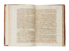 [MANUSCRIT]  Quatre livres manuscrits de philosophie classique.  S. l. n. d. [XVIIe siècle].