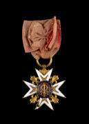 FRANCE  ORDRE ROYAL ET MILITAIRE DE SAINT-LOUIS  Croix de chevalier d'époque Louis XVI