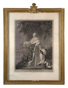 ENSEMBLE DE DEUX ESTAMPES FIGURANT LOUIS XVI & MARIE-ANTOINETTE