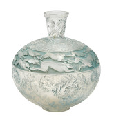 René LALIQUE (1860-1945) Vase "Lièvres" - modèle créé en 1923