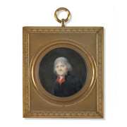 Jean-Baptiste ISABEY Nancy, 1767 - Paris, 1855 Portrait de Christophe-Philippe Oberkampf (1738-1815) Miniature sur ivoire, de forme...