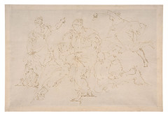 Giovanni Battista TIEPOLO Venise, 1696 - Madrid, 1770 Scène de l'histoire ancienne Plume et encre brune