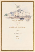 Enrique ATALAYA Murcie, 1851 - Paris, 1913 Vues du vieux Paris dédiées à Angelo Mariani Suites de 52 aquarelles