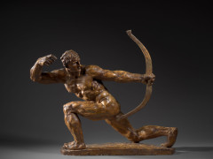 Léon-Ernest DRIVIER Grenoble, 1878 - Paris, 1951 L'archer Plâtre patiné