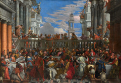 Attribué à Valentin LEFEBVRE Bruxelles, 1637 - Venise, 1677 Les noces de Cana, d'après Paolo Veronese Huile sur toile