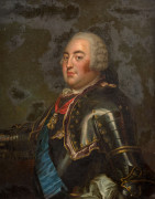 Ecole française du XVIIIe siècle Atelier de Louis-Michel van Loo Portrait en buste du duc Louis-Philippe d'Orléans (1725-1785) Huile..