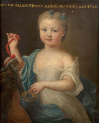 Pierre GOBERT Fontainebleau, 1662 - Paris, 1744 Portrait de Charlotte Grimaldi, dîte Mademoiselle de Valentinois, âgée de trois ans...