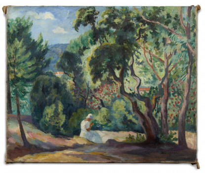 Henri Charles MANGUIN 1874 - 1949 Sous-bois à la Moutte, Saint-Tropez - 1921 Huile sur toile