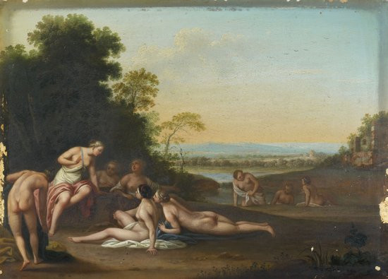 Jacques Sébastien Leclerc dit Leclerc des Gobelins Paris, 1734 - 1785 La danse et le repos Paire d'huiles sur panneaux