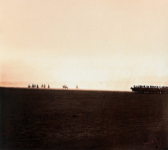 Gustave LE GRAY (1820-1882) Souvenirs du camp de Châlons au Lt Colonel d'Eggs, 1857 62 tirages albuminés montés sur carton.