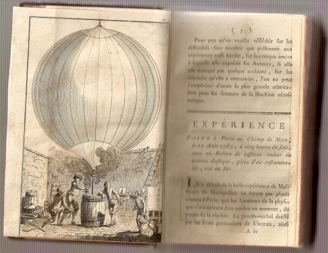 Barthélemy FAUJAS DE SAINT-FOND (1741-1819) DES BALLONS AÉROSTATIQUES, DE LA MANIÈRE DE LES CONSTRUIRE, DE LES FAIRE ÉLEVER