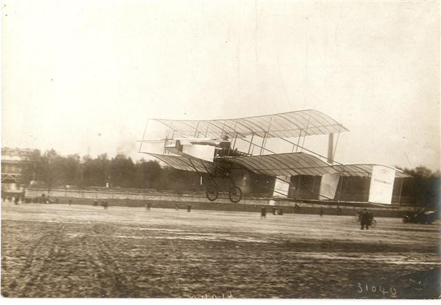 Farman sur son biplan Voisin 4 tirages argentiques d'époque