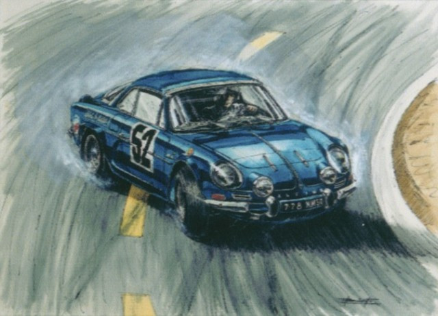 JEAN PIERRE BOIVENT "ALPINE D'HERVE POULAIN AU RALLYE A.G.A.C.I"