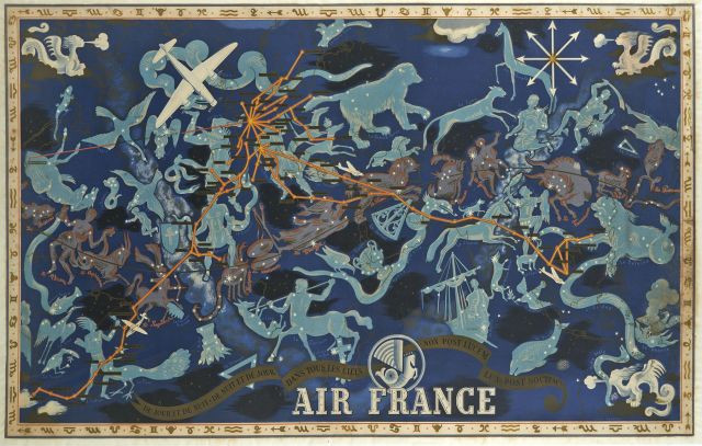 Lucien BOUCHER 1889-1971 Air France - Réseau aérien mondial