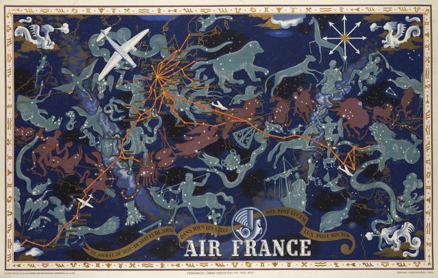 Lucien BOUCHER (1889-1971) Air France - De jour et de Nuit