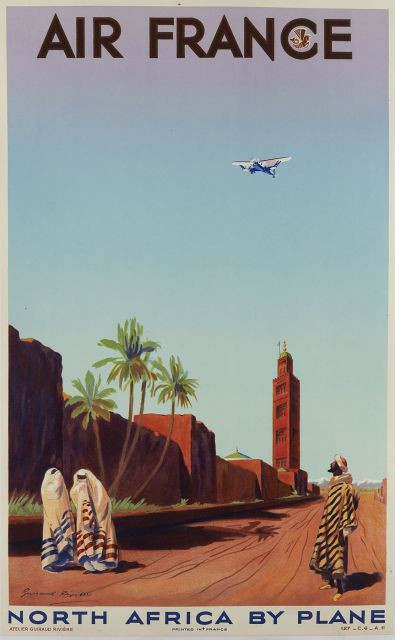 Maurice GUIRAUD-RIVIERE (1881-1947) Air France - North Africa by plane