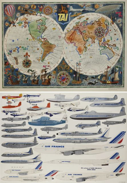 AIR FRANCE  Deux affiches