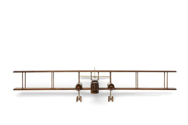 Maquette de soufflerie d'un biplan de type "Super Goliath"