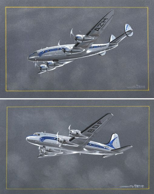 CONSTELLATION ET DOUGLAS DC4