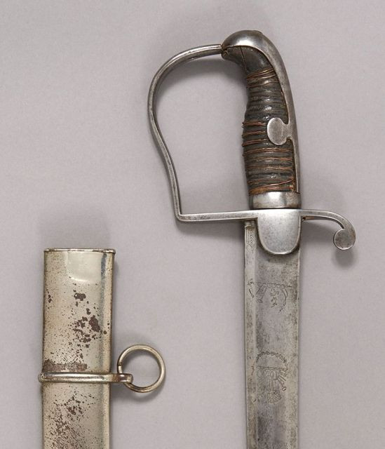 Sabre de Cavalerie légère Allemande. Poignée recouverte de basane