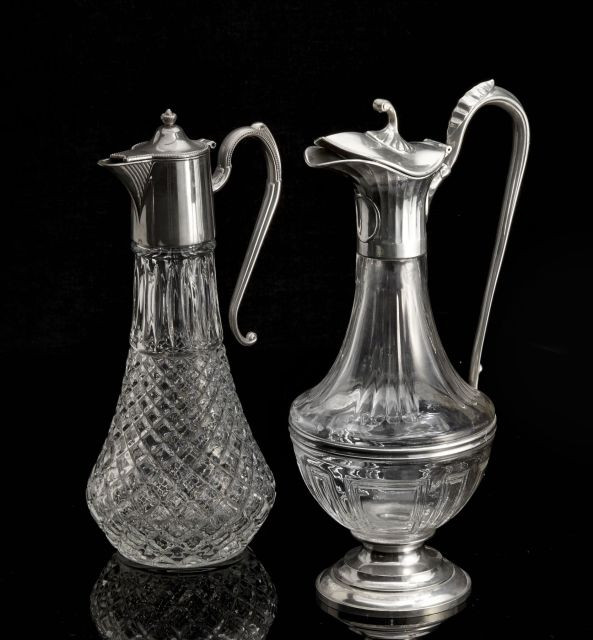 ENSEMBLE DE VERRERIE EN VERRE TAILLE, XXEME SIECLE