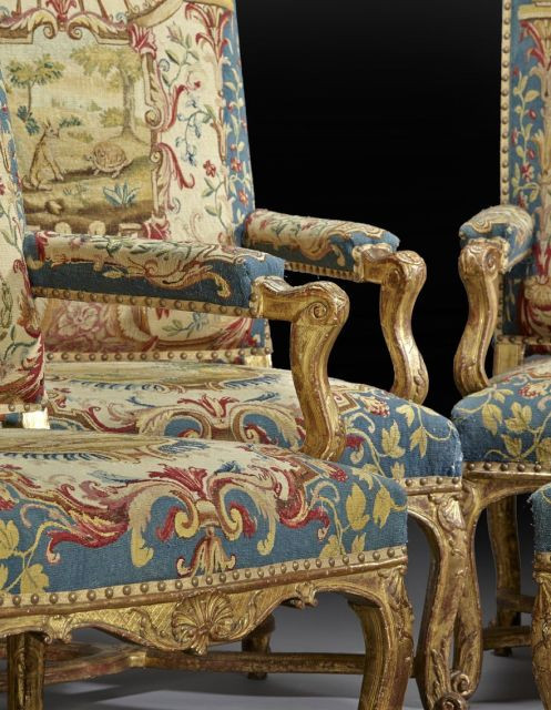 SUITE DE SIX FAUTEUILS À LA REINE D'ÉPOQUE RÉGENCE Travail Parisien vers 1720